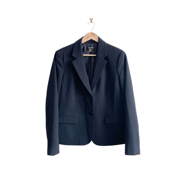 Nine West Womens Blazer Suit Jacket Long Sleeve Black Size 10 - Picture 1 of 8